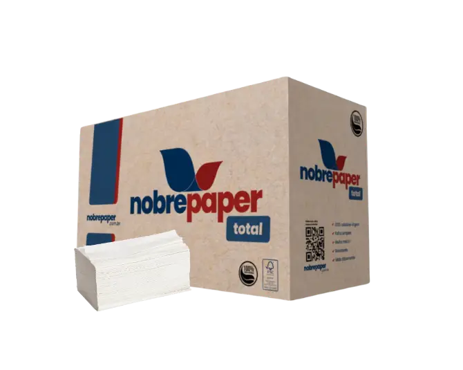 Papel toalha interfolhas, folha simples