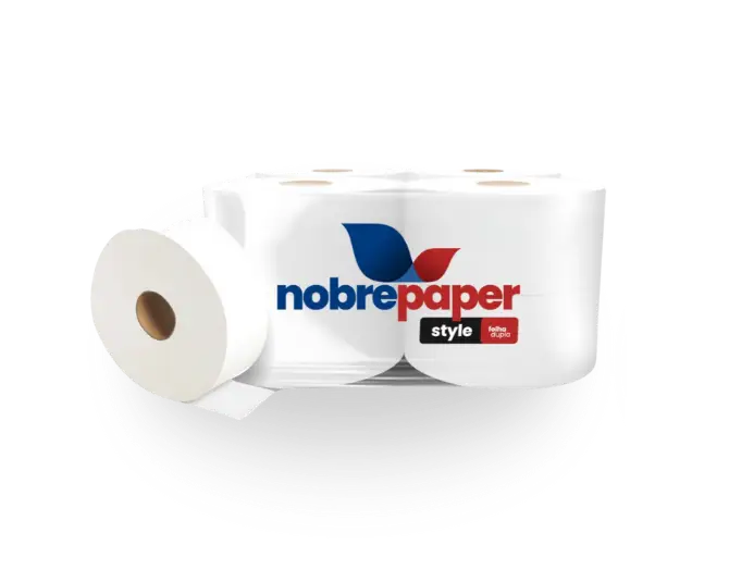 Papel higiênico, bobina, folha dupla